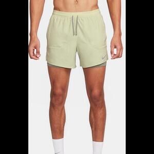 Nike Dri-Fit Stride 5" Running Shorts Mint Green Mens Large FN2992-371